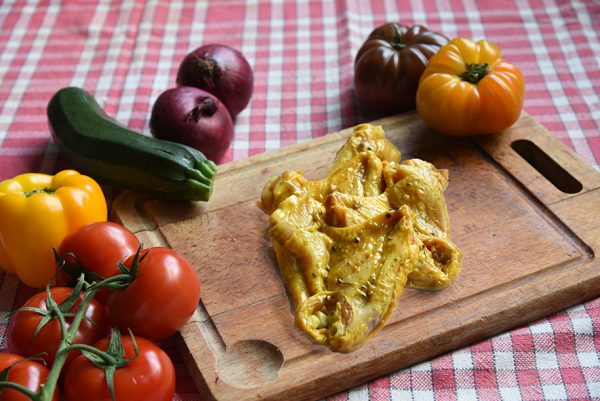 Ailerons de poulet marinés Indiens par 4 / 0.420 KG