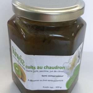 Confiture de kiwi cuite au chaudron / 0.300 KG